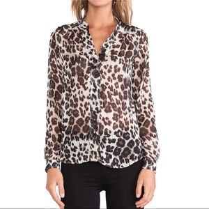 Diane von Furstenberg Harlow Silk Chiffon Blouse